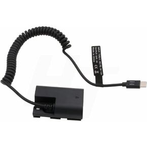 LP-E6N LP-E6NH Dummy Battery AC DC Power Adapter for Canon R5C R7 R6 R6II R5 R 6D 7D 5D Mark II IV EOS SMALLHD 500 700 Portkeys PT5 Monitor in Kuwait