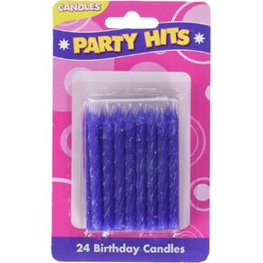 اوايسس سبلاي شموع عيد ميلاد حلزونية، 2.25 انش، ارجواني in Kuwait