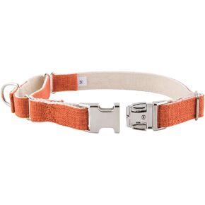 2S2 Pets 100% Organic Hemp and Organic Cotton Martingale/Lead Collars for Dogs (Large, Orange) in Saudi Arabia