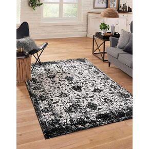 Rugs.com سجادة مجموعة أوريغون - 2' 2 × 3' سجادة زرقاء منخفضة الوبر مثالية لغرف المعيشة وغرف الطعام الكبيرة ومخططات الأرضيات المفتوحة