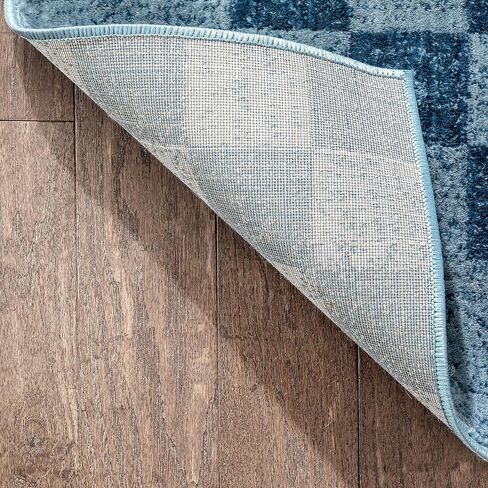 Well Woven Antalia Beren Southwestern Geometric Pattern Blue 2'3" x 7'3" Runner Rug in Saudi Arabia