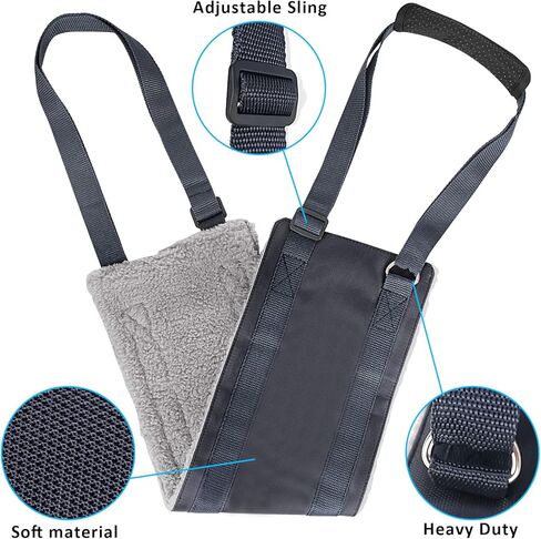 حزام رفع الكلاب من ATESON، حبال للكلاب لدعم الساق الخلفية - حزام دعم للكلاب للأرجل الخلفية مع وعاء للكلاب وأوعية قابلة للطي للحيوانات الأليفة in Kuwait