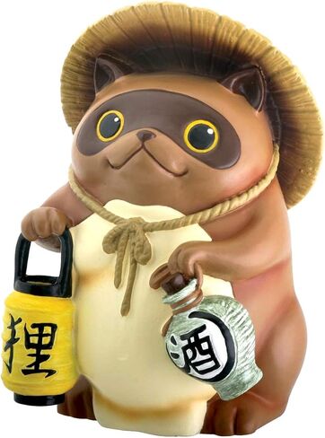 Japanese Tanuki Raccoon Dog Statue in Saudi Arabia