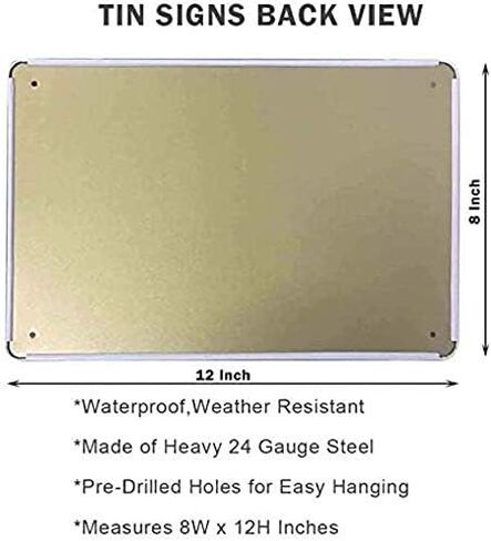 Pin Up Girl Vintage Metal Tin Sign Man Cave للرجال والنساء، ديكور جدار للحانات والمرحاض والمطاعم والمقاهي والحانات، 12 × 8 بوصة in Kuwait