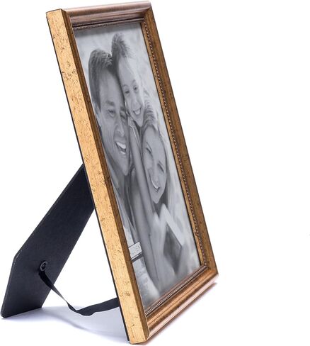 Malden International Designs Classic Wood Picture Frame, 8x10, Gold in Saudi Arabia