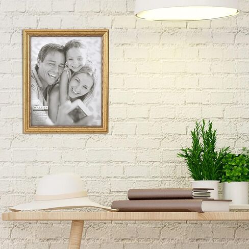 Malden International Designs Classic Wood Picture Frame, 8x10, Gold in Saudi Arabia