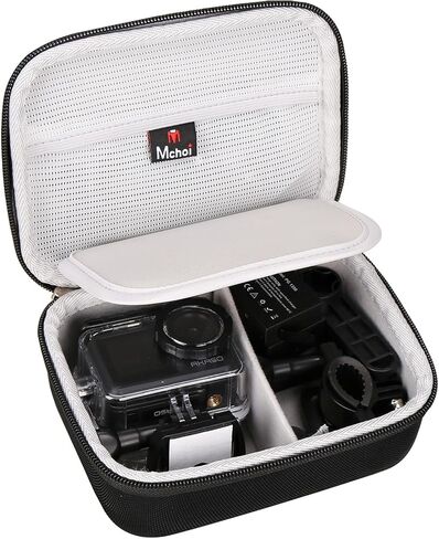 Mchoi Hard Carrying Case Suitable for AKASO EK7000 / 4K30FPS Action Camera Ultra HD Underwater Camera, Waterproof Shockproof Action Camera Travel Protective Case, Case Only in Saudi Arabia