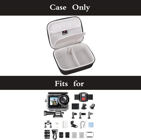 Mchoi Hard Carrying Case Suitable for AKASO EK7000 / 4K30FPS Action Camera Ultra HD Underwater Camera, Waterproof Shockproof Action Camera Travel Protective Case, Case Only in Saudi Arabia