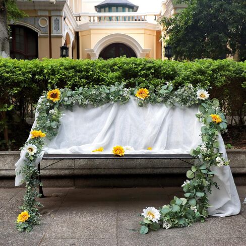 6 Ft Eucalyptus Garland for Table Centerpieces, 2 Packs Artificial Eucalyptus Vine Fake Silver Dollar Eucalyptus Garland for Wedding Backdrop Mantelpiece Arch Doorway Indoor Outdoor Greenery Decor in Saudi Arabia