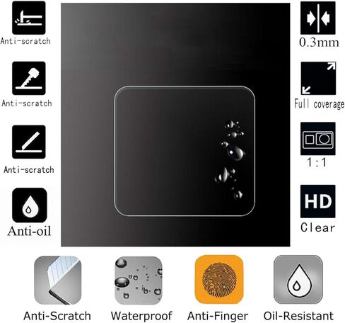 ديبوس واقي شاشة زجاجي متوافق مع دي جيه اي ار اس 2 ار اس 2 رونين-اس 2، غطاء واقي صلب من الزجاج المقوى مضاد للخدش من كليرا (عبوة من 3 قطع) in Kuwait