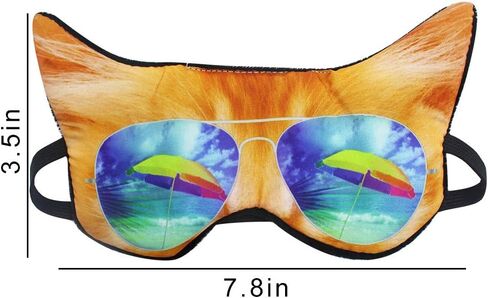 (حزمة من 2) 3D القط الكلب الحيوان النوم قناع العين ظلال ليلية للنوم السفر المنزل مكتب مضحك الغمامة للفتيات الاطفال الرجال النساء in Saudi Arabia