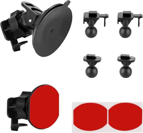 قاعدة تثبيت بالشفط لكاميرا YI Dash Cam، حامل لاصق متوافق مع كاميرا Yi Dash ، مع نقطتي دوارة مختلفة (2 حزمة)، ممسحتان (جافة ورطبة)، 2 شريط لاصق مزدوج الجانبين in Kuwait