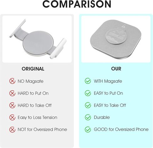 TIMETOP DJI Magnetic Ring Holder Clamp - for DJI OM 6 / OM 5 / OM 4 / OM 4 SE Adapter Mount Compatible with DJI Osmo Gimbal Stabilizer, DJI OM Accessories in Kuwait