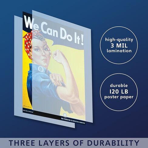 Palace Learning We Can Do It Poster - Rosie the Riveter - Westinghouse Girl - World War 2 Poster - WW2 - LAMINATED (18 x 24) in Saudi Arabia