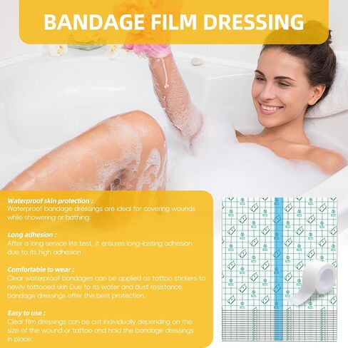 Waterproof Stoma Shower Cover Shields for Dialysis Port PICC Line Chest Catheter PD Peritoneal Dialysis Chemo Port Tending Bath Guard Accessory Shower Protector 30 PCS 8"x8" in Kuwait