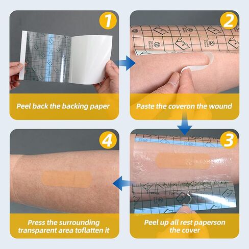 Waterproof Stoma Shower Cover Shields for Dialysis Port PICC Line Chest Catheter PD Peritoneal Dialysis Chemo Port Tending Bath Guard Accessory Shower Protector 30 PCS 8"x8" in Kuwait