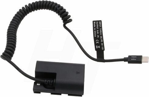 LP-E6N LP-E6NH Dummy Battery AC DC Power Adapter for Canon R5C R7 R6 R6II R5 R 6D 7D 5D Mark II IV EOS SMALLHD 500 700 Portkeys PT5 Monitor in Kuwait