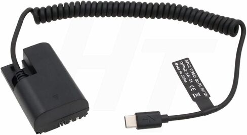 LP-E6N LP-E6NH Dummy Battery AC DC Power Adapter for Canon R5C R7 R6 R6II R5 R 6D 7D 5D Mark II IV EOS SMALLHD 500 700 Portkeys PT5 Monitor in Kuwait