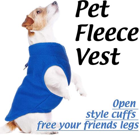 3 Pieces Dog Fleece Vest Puppy Fleece Pullover with Leash Ring Dog Apparel Coat Dog Jacket Warm Dog Sweater for Dogs and Puppies (M) in Saudi Arabia