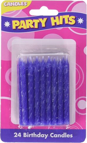 اوايسس سبلاي شموع عيد ميلاد حلزونية، 2.25 انش، ارجواني in Kuwait