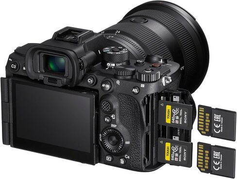 Sony Alpha a7R V Full-Frame Mirrorless Interchangeable Lens Camera Body Bundle with Sony FE 24-70mm f/2.8 GM II Full-Frame with Hard Case 128 GB SD Cards, Cleaning Kit, and Carrying Case (7 Items) in Saudi Arabia
