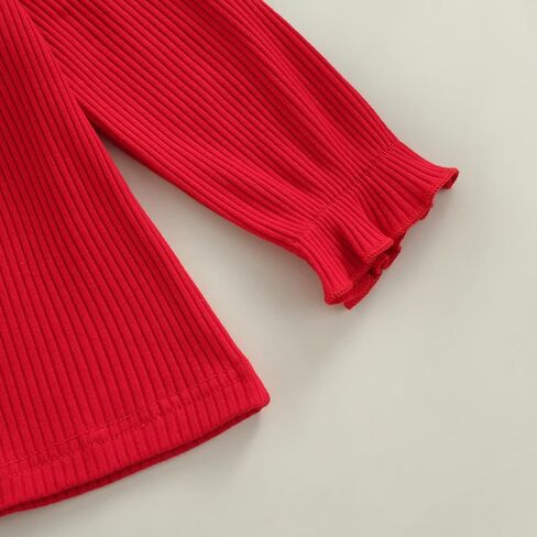 CIYCUIT طفلة عيد الحب الزي كشكش مضلع متماسكة الأعلى القلب طباعة القوس الحمالات السراويل عقال 3 قطعة مجموعة in Kuwait