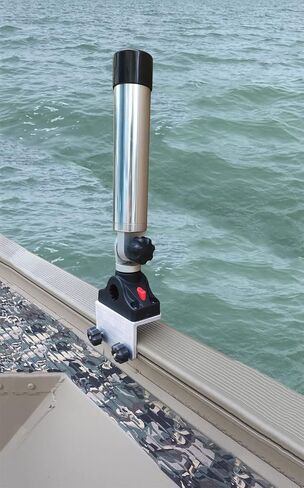 Brocraft Aluminum Heavy Duty Rocket Launcher Rod Holder with Gunnel Track System Bracket in Saudi Arabia