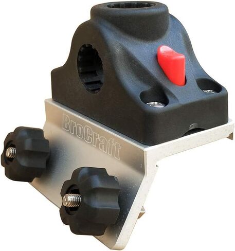 Brocraft Aluminum Heavy Duty Rocket Launcher Rod Holder with Gunnel Track System Bracket in Saudi Arabia
