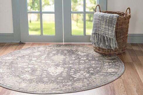 Rugs.com سجادة مجموعة أوريغون - 2' 2 × 3' سجادة زرقاء منخفضة الوبر مثالية لغرف المعيشة وغرف الطعام الكبيرة ومخططات الأرضيات المفتوحة in Kuwait