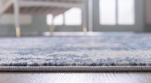 Rugs.com سجادة مجموعة أوريغون - 2' 2 × 3' سجادة زرقاء منخفضة الوبر مثالية لغرف المعيشة وغرف الطعام الكبيرة ومخططات الأرضيات المفتوحة in Kuwait
