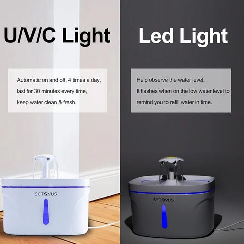 s-etovus فلتر نافورة المياه للقطط، 12 حزمة مرشحات بديلة، فلتر ثلاثي نافورة المياه للحيوانات الأليفة لاستبدال نافورة الحيوانات الأليفة التلقائية 84oz نافورة مياه للقطط ونافورة للكلاب in Kuwait