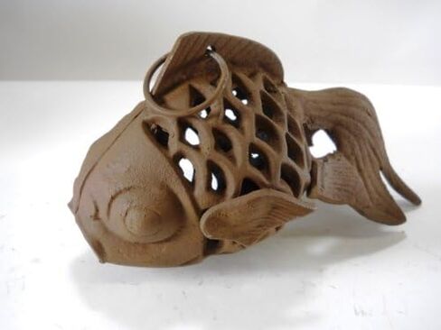 Koi Goldfish Candle Holder مصباح معلق في الهواء الطلق حديد صب in Kuwait