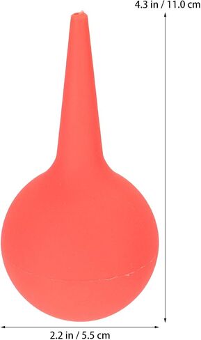 EXCEART Ear Wax Removal Cleaner 1pc Rubber Air Blower Pump Ball Hand Bulb Cleaner Ear Cleaner for Camera Lens Watch Keyboard Hearing Aids Cleaner (Red 60ml) Air Bulb Blower in Saudi Arabia