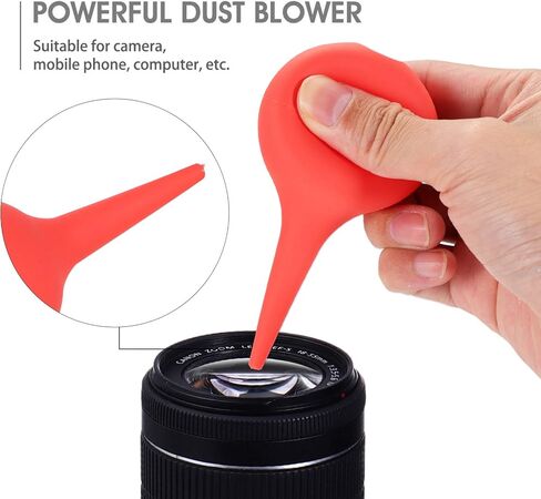 EXCEART Ear Wax Removal Cleaner 1pc Rubber Air Blower Pump Ball Hand Bulb Cleaner Ear Cleaner for Camera Lens Watch Keyboard Hearing Aids Cleaner (Red 60ml) Air Bulb Blower in Saudi Arabia