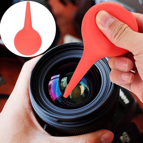 EXCEART Ear Wax Removal Cleaner 1pc Rubber Air Blower Pump Ball Hand Bulb Cleaner Ear Cleaner for Camera Lens Watch Keyboard Hearing Aids Cleaner (Red 60ml) Air Bulb Blower in Saudi Arabia