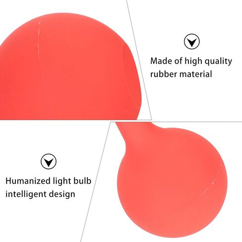 EXCEART Ear Wax Removal Cleaner 1pc Rubber Air Blower Pump Ball Hand Bulb Cleaner Ear Cleaner for Camera Lens Watch Keyboard Hearing Aids Cleaner (Red 60ml) Air Bulb Blower in Saudi Arabia