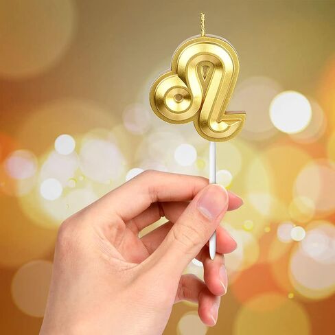 شموع كوكبة AOMIG، شموع كعكة عيد الميلاد، شمعة الحوت، شمعة عيد ميلاد ذهبية لامعة، مناسبة للأطفال والكبار، ديكور حفلات أعياد الميلاد، وحفلات الذكرى السنوية للزفاف، وحفلات التخرج in Kuwait