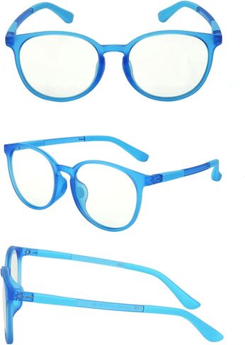 نظارة فوزية بلو لايت إطار نظارة دائري للأطفال فوق 13 سنة in Kuwait