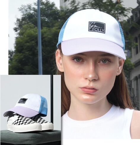 Baseball Cap for Women in Cute Dad Hat Design with Mesh to Stay Cool at The Beach in Summer in Saudi Arabia
