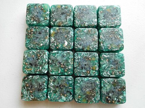 Brass Purple 2 Mini Cube Tower Busters Crystal Orgone (Brass Purple) in Kuwait