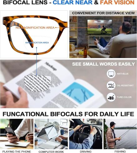 WEMOOTANTS Bifocal Reading Glasses Men Blue Light Blocking Computer Readers 1.0 1.25 1.5 1.75 2.0 2.25 2.5 2.75 3.0 3.25 3.5 in Saudi Arabia