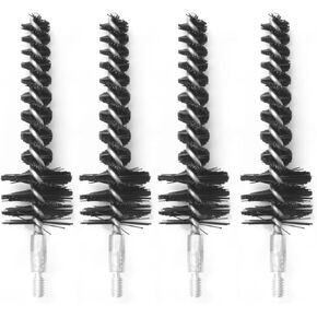 Motanar 10 Phosphor Nylon Bristle Bronze Bore Brush Gun Cleaning Chamber Brush for .22 Cal .30 Cal (.30Cal 7.62mm- Nylon)