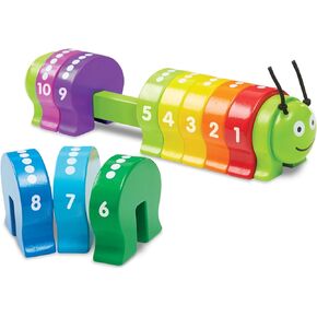 Melissa & Doug Counting Caterpillar - Classic Wooden Toy with 10 Colorful Numbered Segments in Saudi Arabia
