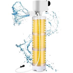 Aquarium Filter, 2-Stages Sponge Filter for Fish Tank, 20W 320GPH Water Pump 3-in-1 Multi-Function Filtration, Oxygenation, Circulation Adjustable Flow Aquarium Filter (20W for 2 Stages) in Saudi Arabia