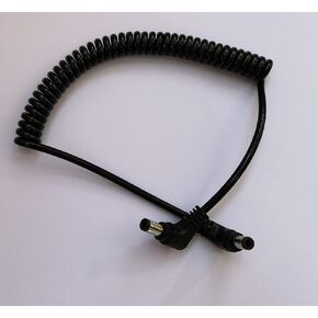 Stretchable Coiled 5.5mm/2.5mm DC Power Cable Extension Power Supply Cale for Photography BMCC Camera in Saudi Arabia