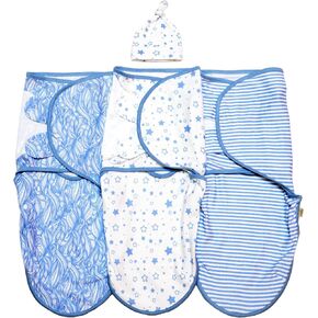 BABYKINZ Baby Swaddle Wrap | Swaddles for Newborn Baby | Zipper Bottom Easy Diaper Change Baby Sleep Sack with Mitten Cuffs