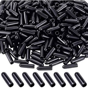 200 قطعة من اغطية طرفية مطاطية دائرية من هينزيك، واقيات سن البراغي، اغطية براغي لقضيب الانابيب المعدنية، اسود in Kuwait