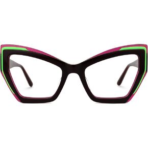 Zeelool Vintage Oversized Cat Eye Blue Light Blocking Glasses for Women Alma JGA168677 in Saudi Arabia