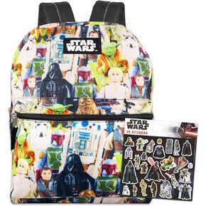 ديزني شوب حقيبة ظهر ستار وورز للاولاد والاطفال ~ شنطة مدرسية فاخرة مقاس 15 انش مع ملصقات (لوازم مدرسية ستار وورز)، شنطة ظهر ستار وورز، لوازم مدرسية ستار وورز، شنطة ظهر ستار وورز، ستار وورز, حقيبة ظهر in Kuwait