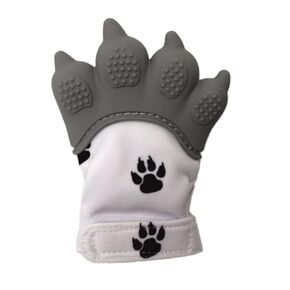 Baby Teething Mitten: Realistic Paw Shape, Soft Silicone, Provides Sensory Stimulation and soothes Gums. in Saudi Arabia